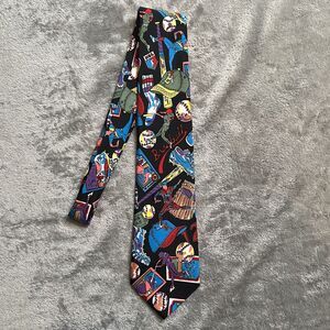 Next Exit Baseball Novelty Tie 100% Polyester Neck Tie EUC